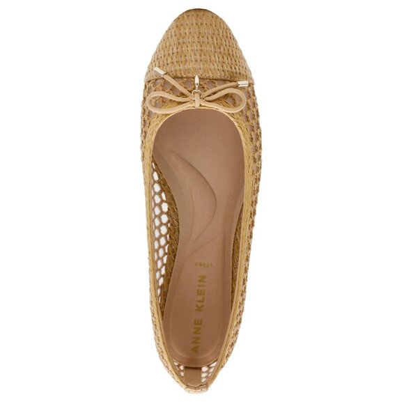 Anne Klein Luci-M Women's Flat Shoes Natural Raffia : 7 M, Mesh/Rubber - Picture 4 of 4